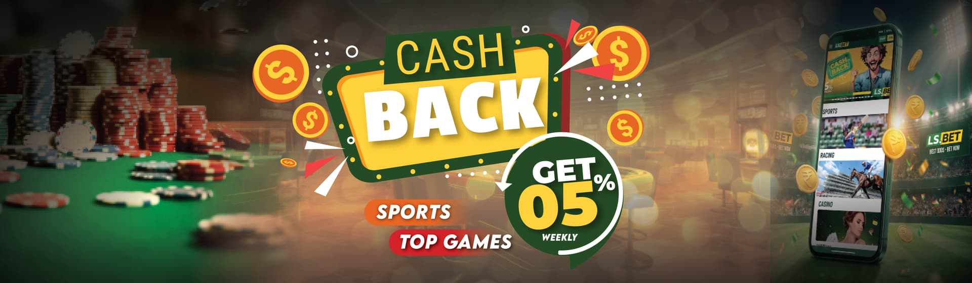 Cashback 5% Cashback 5%